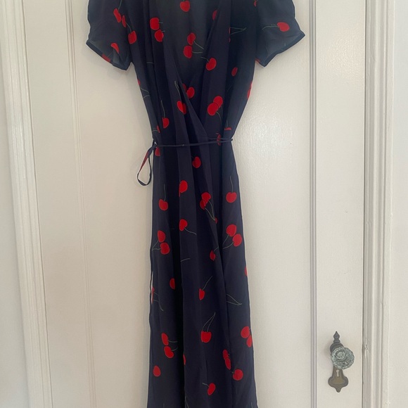 Realisation Par Navy and Red Midi Dress - Picture 7 of 7